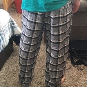 Nautica gray plaid pajama pants medium